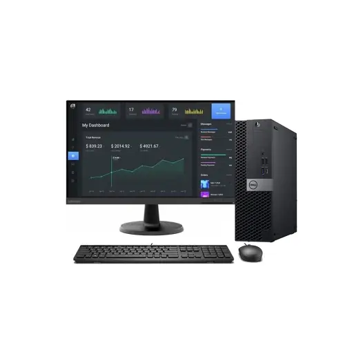 Dell 5060 sff Computer Set - intel core i5 8400 - 16GB DDR4 - SSD 256GB - NEW Lenovo D24-45 24" FHD  - Windows 11 Pro - Refurbished Grade A+