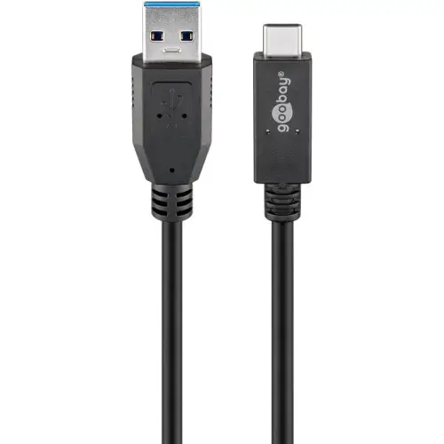 USB-C  cable USB 3.2 Gen 2, 3 A, 0.5 m goobay 41073