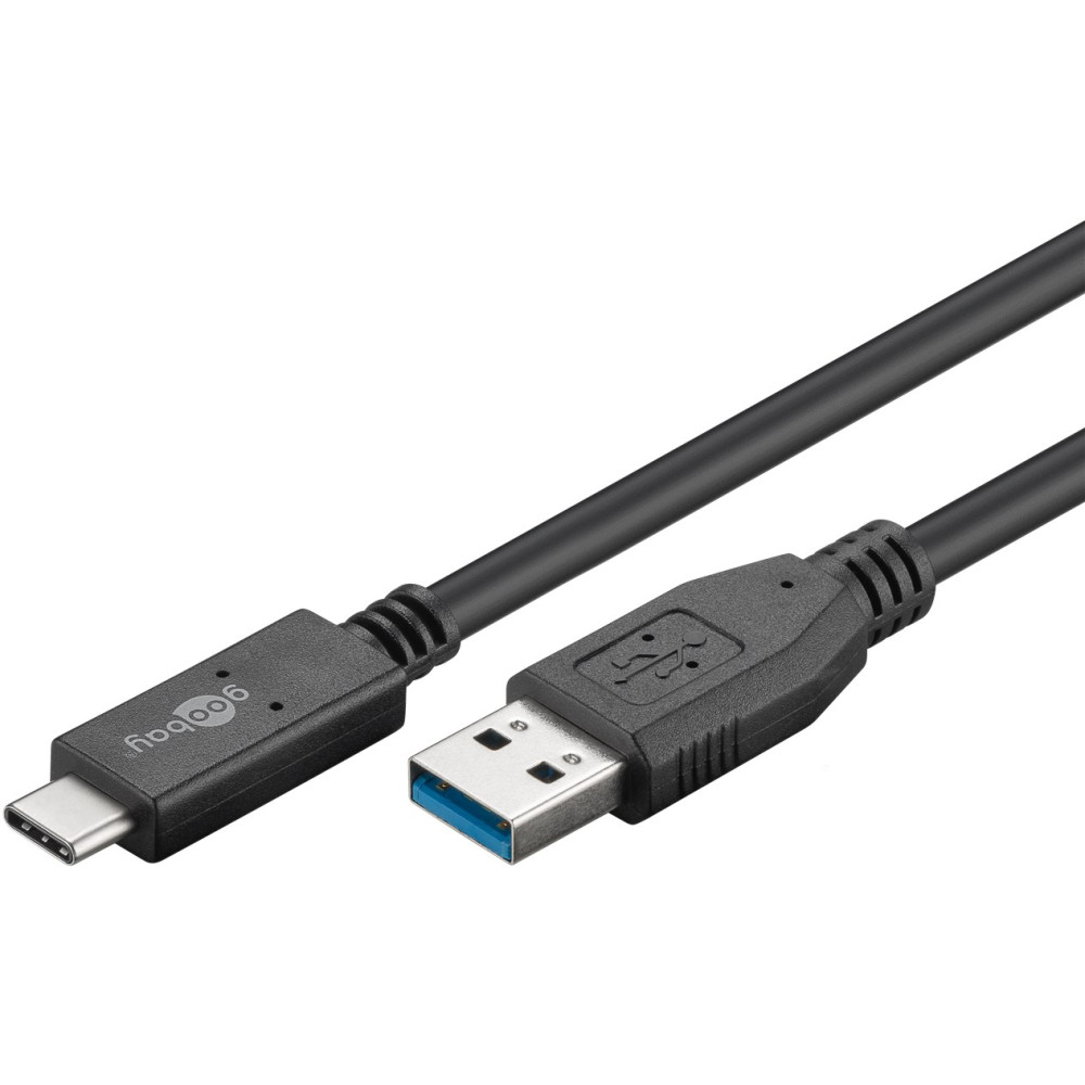 USB-C  καλώδιο USB 3.2 Gen 2, 3 A, 0.5 m goobay 41073