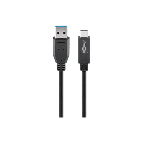 USB-C  cable USB 3.2 Gen 2, 3 A, 0.5 m goobay 41073