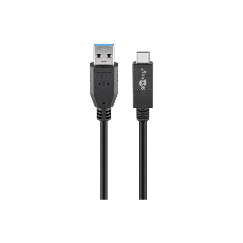 USB-C  καλώδιο USB 3.2 Gen 2, 3 A, 0.5 m goobay 41073