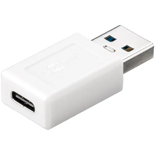 Goobay 55225 προσαρμογέας USB 3.0 SuperSpeed ​​από USB σε USB-C, white