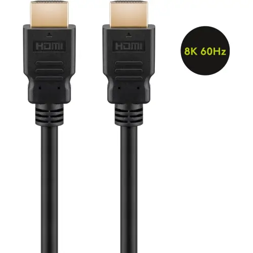 Καλώδιο Ultra High Speed ​​HDMI με Ethernet, Πιστοποιημένο (8K@60Hz/2 μέτρα) Goobay 58264