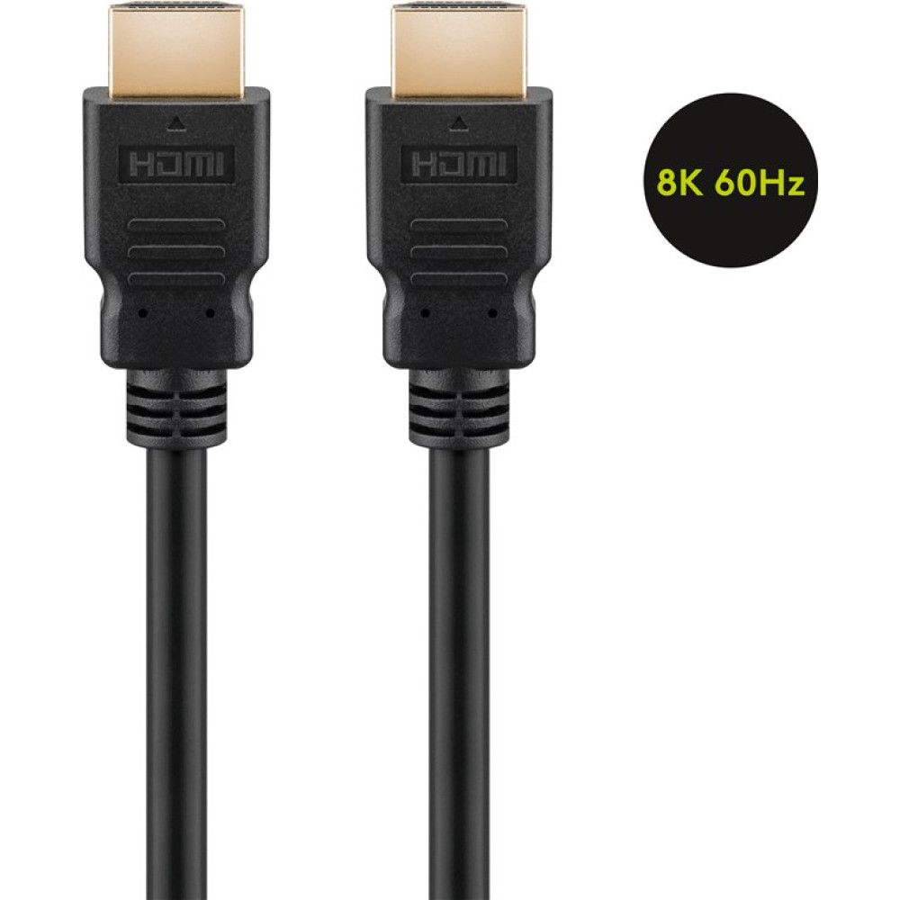 Καλώδιο Ultra High Speed ​​HDMI με Ethernet, Πιστοποιημένο (8K@60Hz/2 μέτρα) Goobay 58264