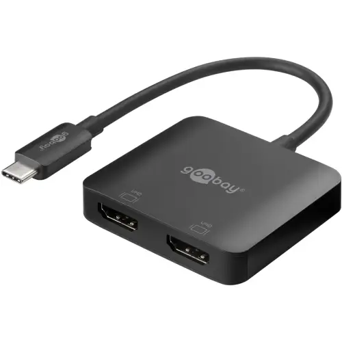 Goobay 60173 USB C to 2x HDMI converter (2x 4K @ 60 Hz)