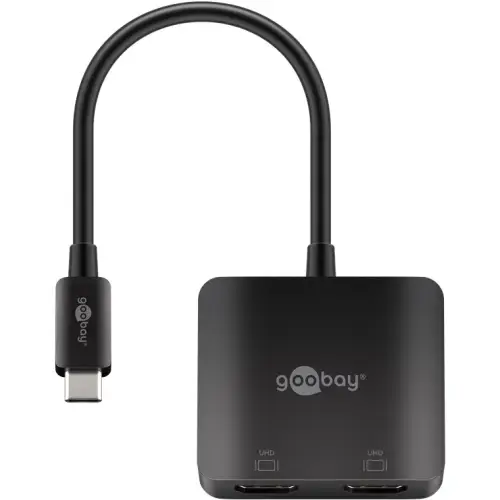 Goobay 60173 USB C to 2x HDMI converter (2x 4K @ 60 Hz)