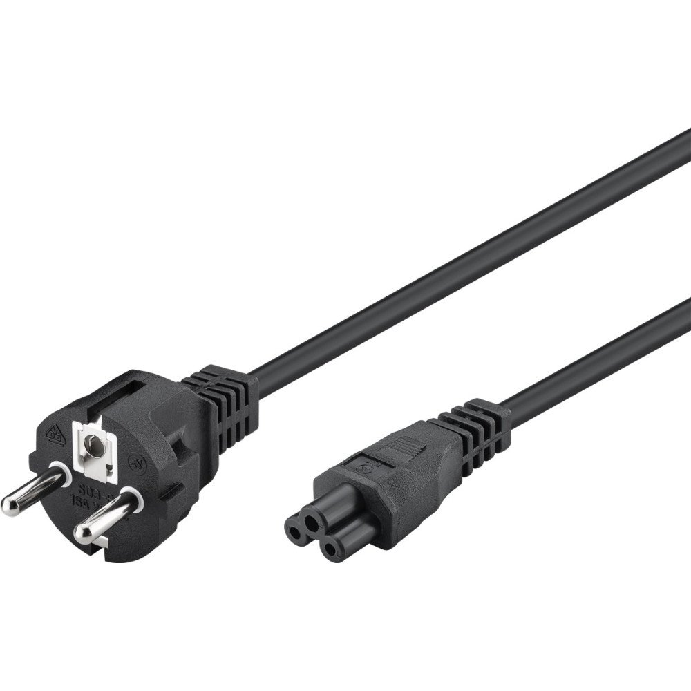 Power cable GOOBAY 93586(0.75mm²/1.8m/black)