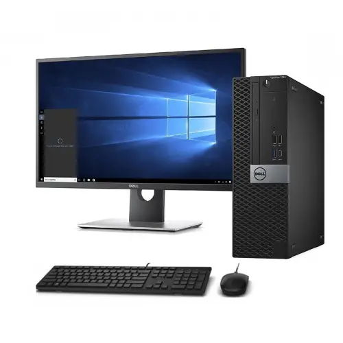 Set PC DELL Optiplex 7050 sff intel Core i5 7500 16GB DDR4/SSD 256GB /Windows 10 Pro dvdrw Grade A+ with dell screen 22 FHD