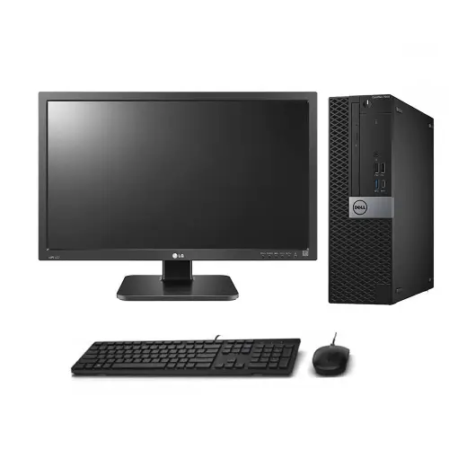 Σετ Υπολογιστή Dell 7050 sff - intel core i5 6600 - 8GB DDR4 - SSD 250GB - Οθόνη LG IPS 24" FHD - Windows 10 Pro - Refurbished Grade A+