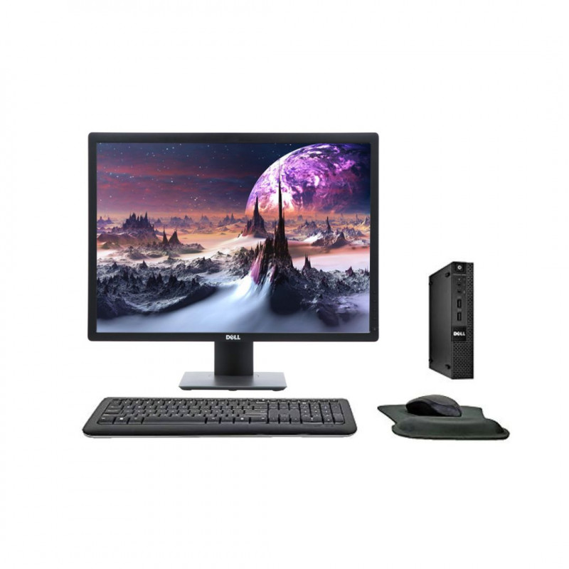 Dell optiplex 9020 micro intel core i7-4785T - 16GB - 256GB ssd - windows 10 Pro - Οθόνη dell 24"Refurbished Grade A+